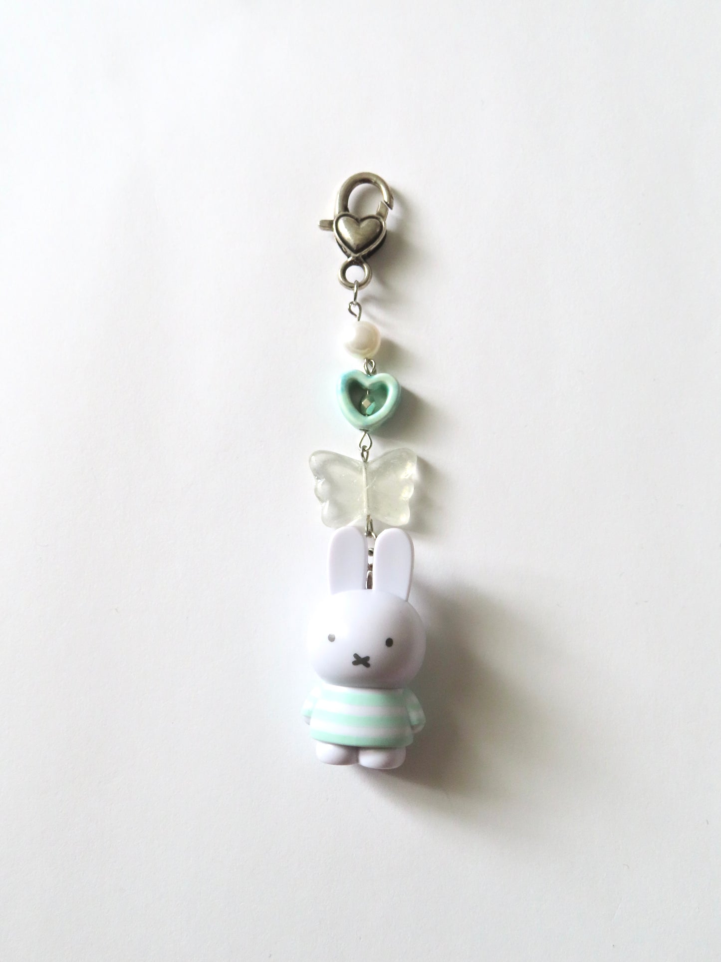 Blue Stripe Miffy Keychain