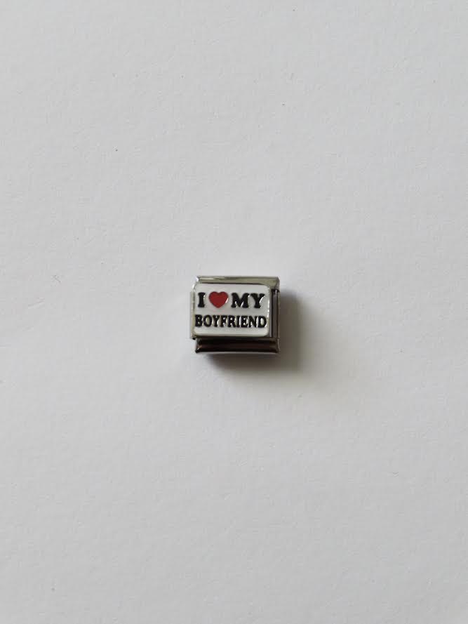 "I ♡ MY BOYFRIEND" Italian Charm