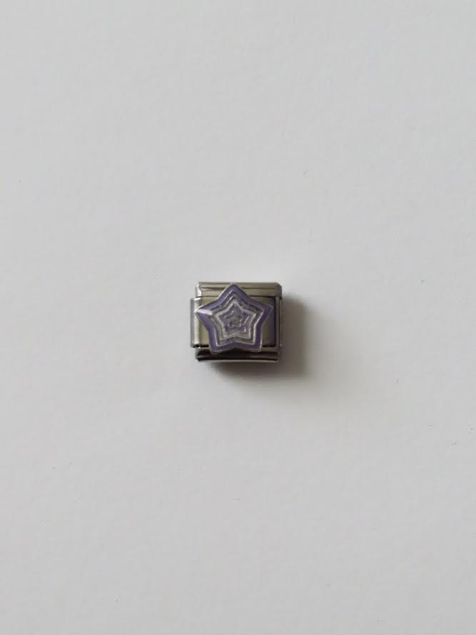 Purple Star Italian Charm
