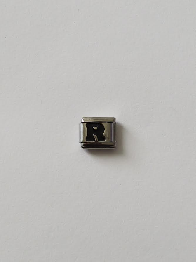Letter "R" Italian Charm