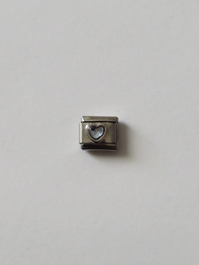 Blue Heart Italian Charm