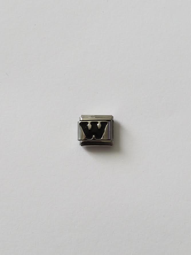 Letter "W" Italian Charm