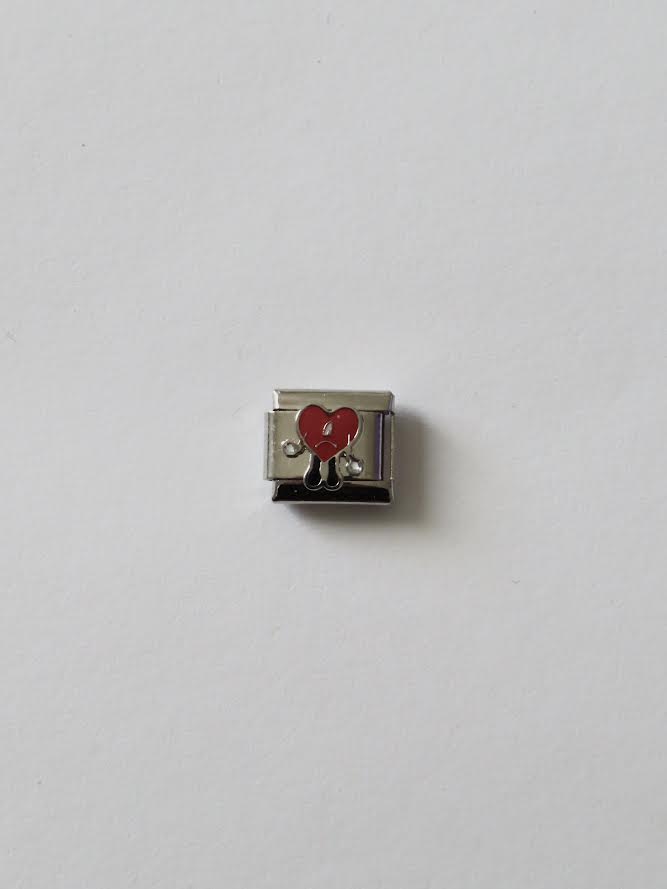 Bad Bunny Heart Italian Charm