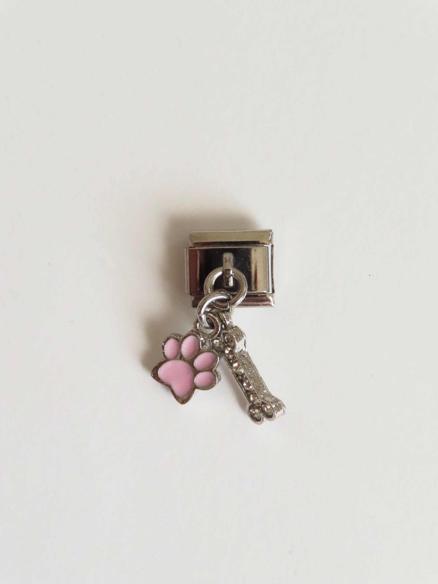 Dangle Paw & Bone Italian Charm