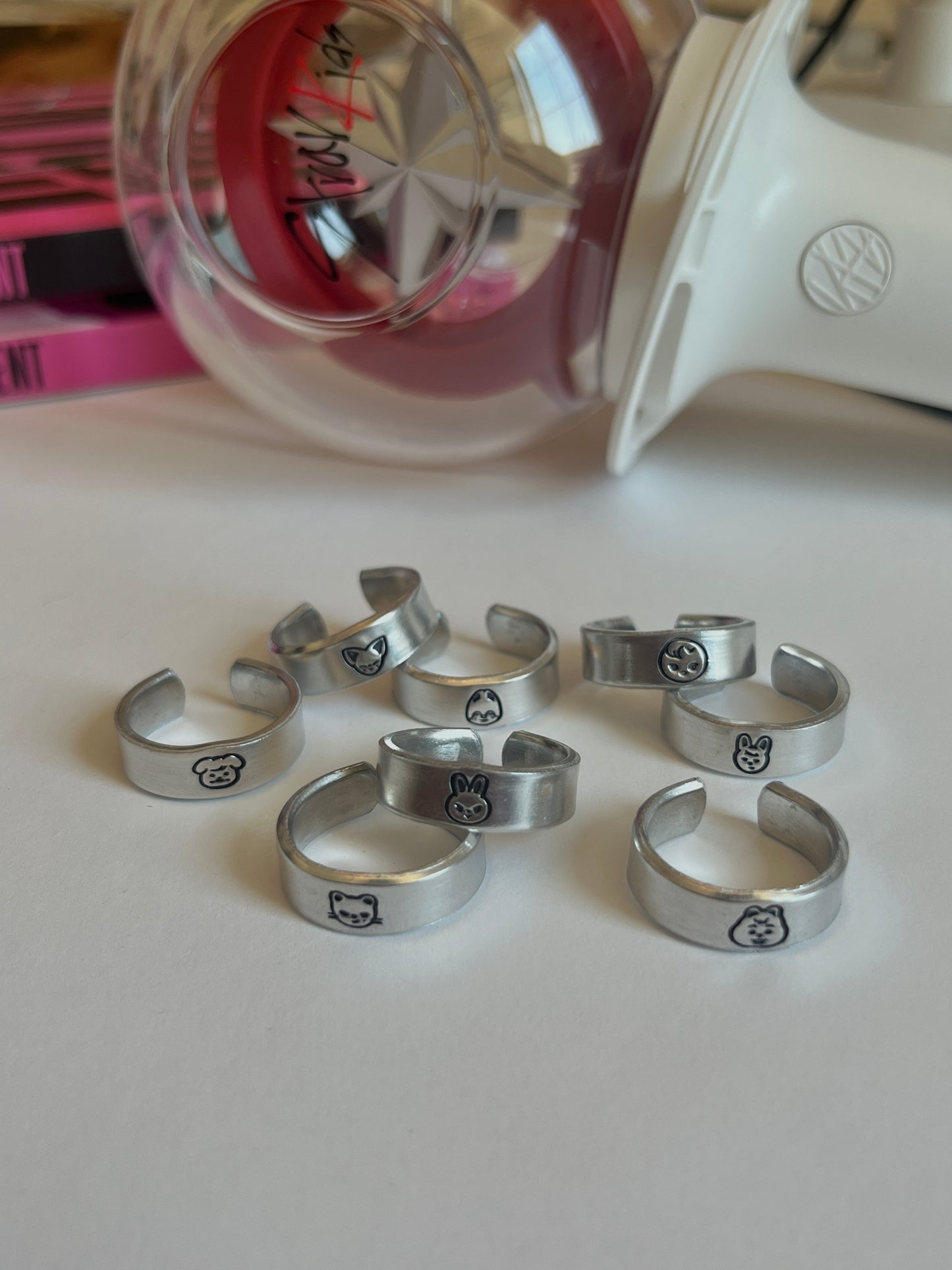 Skzoo Hand Stamped Rings