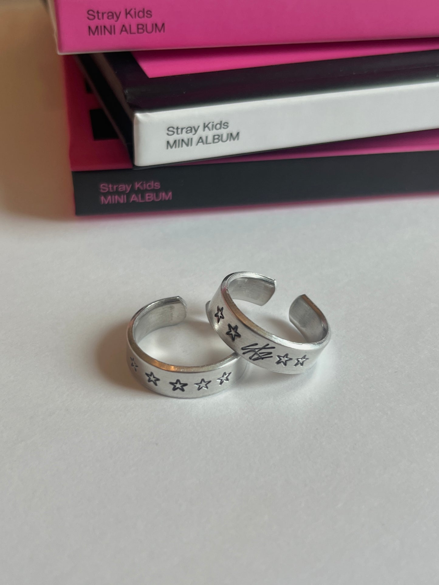 5-Star Stray kids Hand Stamped Rings