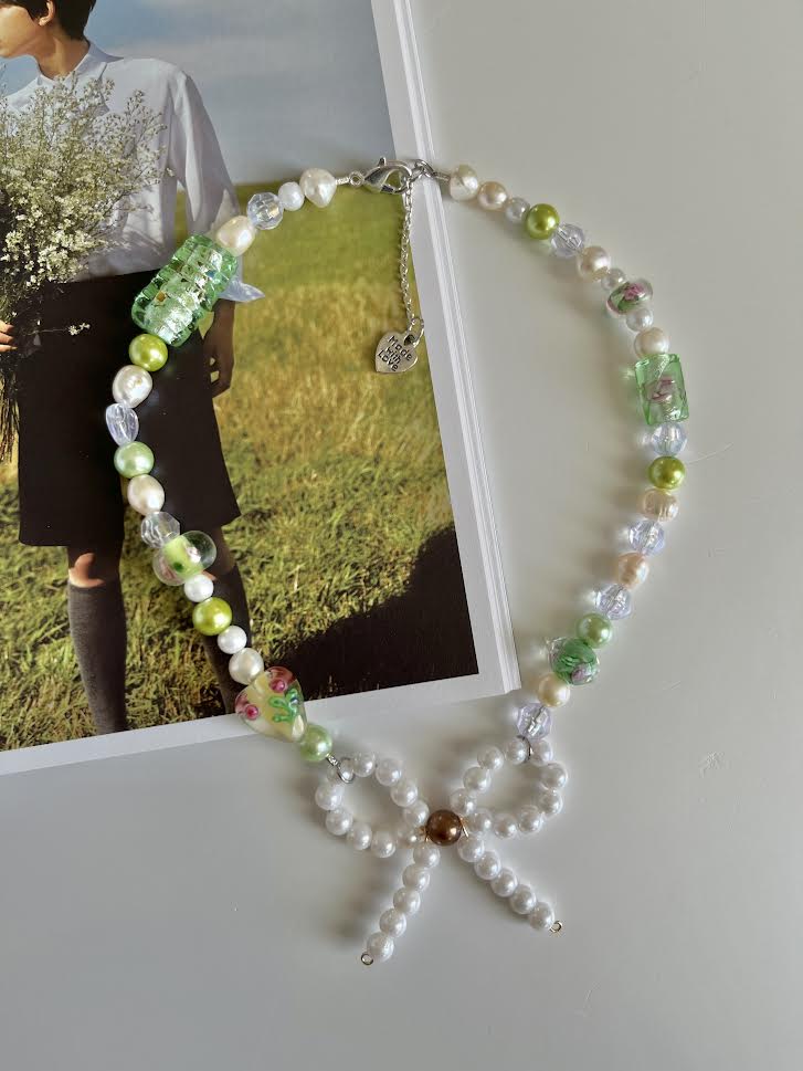 Pearl Bow Necklaces