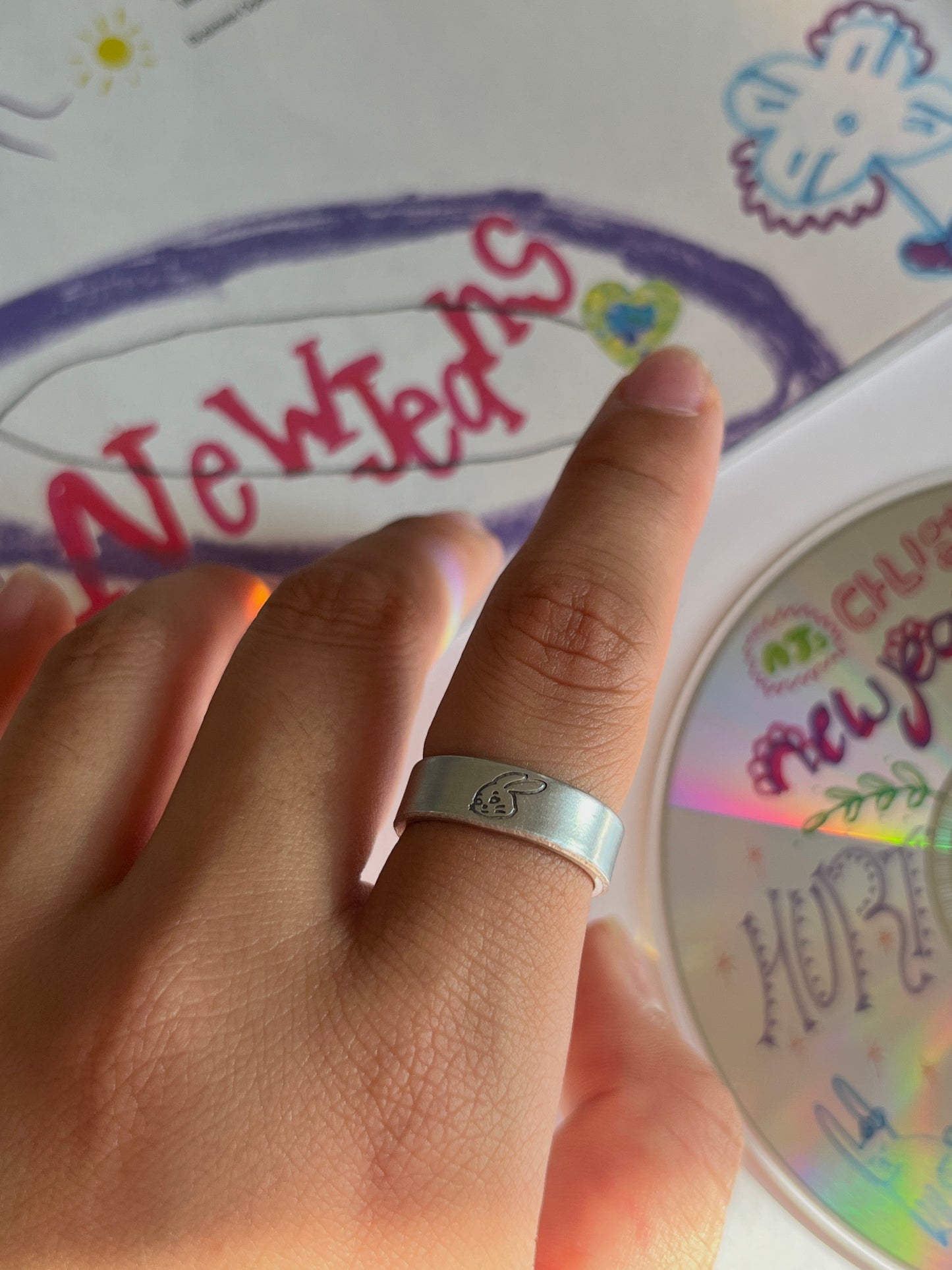 New Jeans Hand Stamped Ring