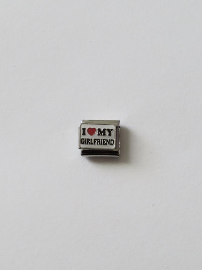 "I ♡ MY GIRLFRIEND" Italian Charm