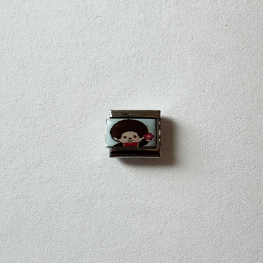Blue Monchhichi Italian Charm