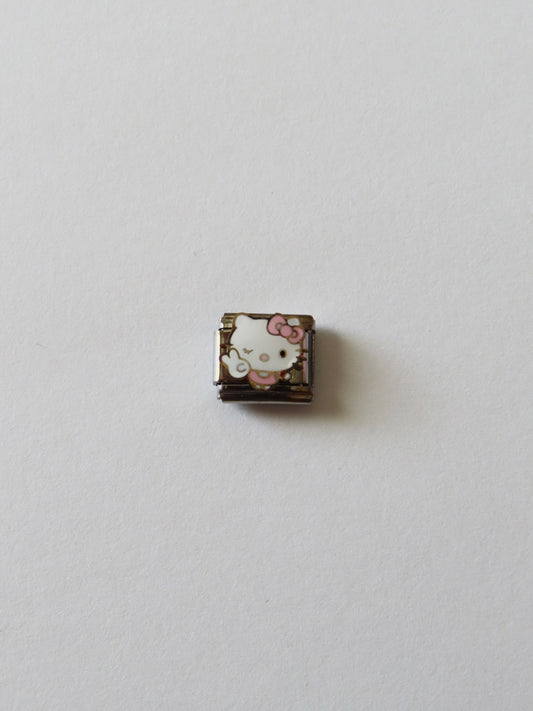 Peace Hello Kitty Italian Charm