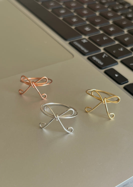 Wire Bow Rings