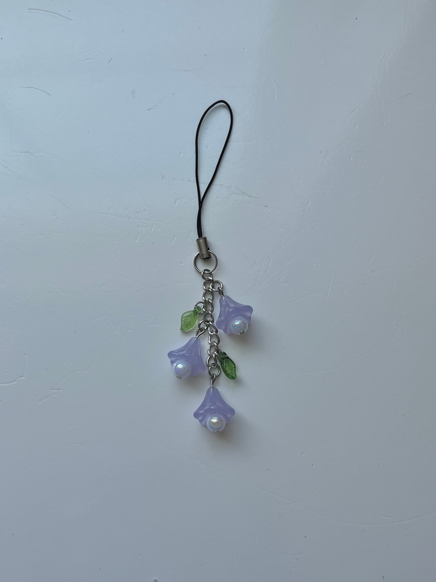 Purple Bellflower Phone Charm