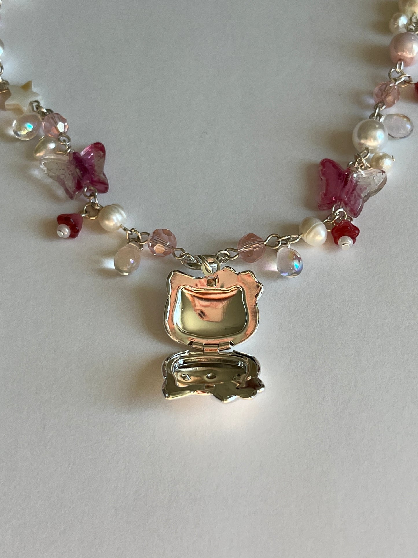 Ruby Hello Kitty Locket Necklace